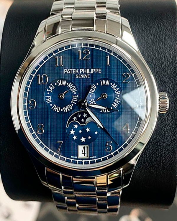Patek Philippe Annual Calendar 38MM Blue Dial Steel Bracelet (4947/1A)