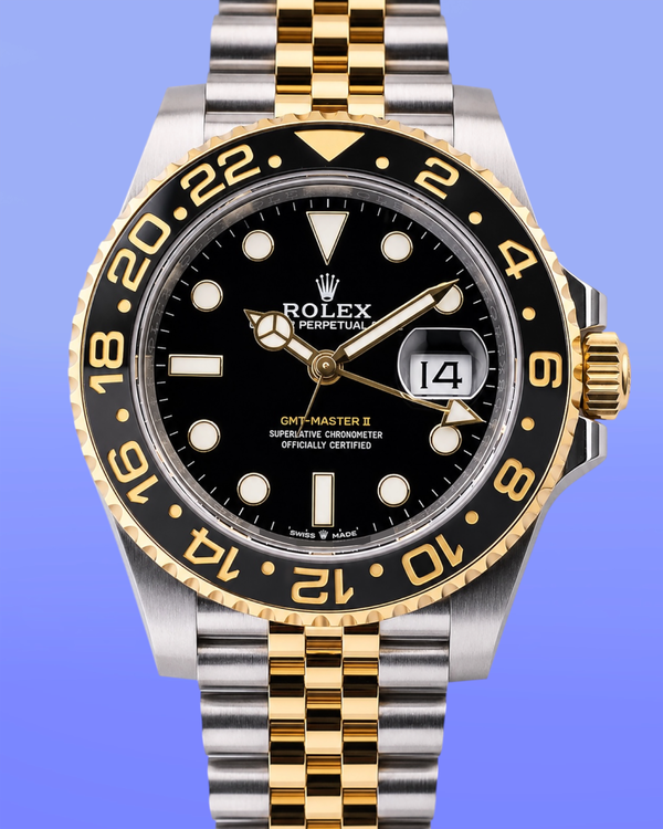 2026 Rolex GMT-Master II "Bumblebee" 40MM Black Dial Two-Tone Jubilee Bracelet (126713GRNR)