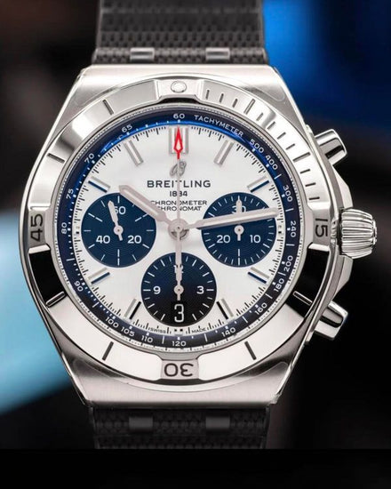 2026 Breitling Chronomat B01 Chronograph 42MM White Dial Steel Bracelet (AB0158)