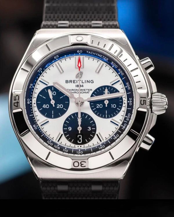 2026 Breitling Chronomat B01 Chronograph 42MM White Dial Steel Bracelet (AB0158)