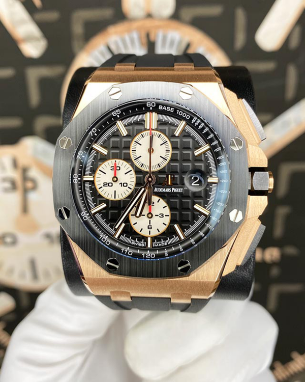 Audemars Piguet Royal Oak Offshore Chronograph 44MM Black Dial Rubber Strap (26401RO.OO.A002.CA.01)