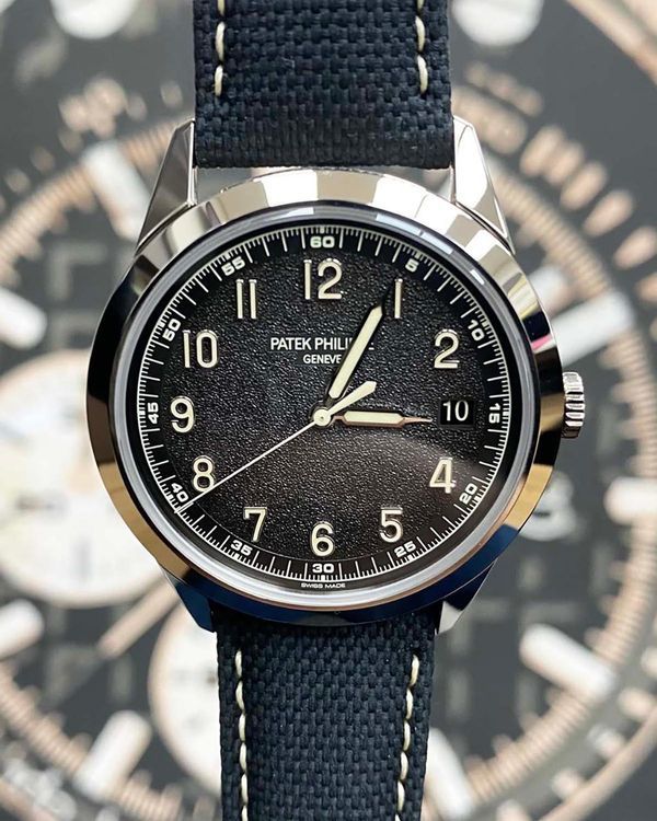 Patek Philippe Calatrava 40MM Grey Dial Leather Strap (5226G-001)