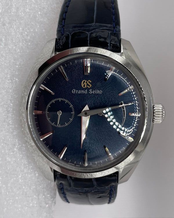 2019 Grand Seiko Elegance "Mt. Iwate" L. E. 39MM Blue Dial Leather Strap (SBGK005)
