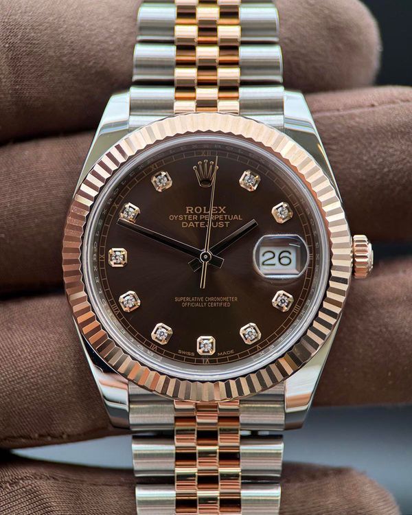 Rolex Datejust 41MM Chocolate Dial Two-Tone Jubilee Bracelet (126331)