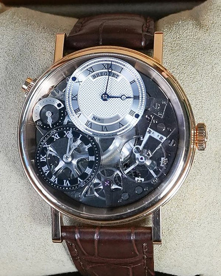 2024 Breguet Tradition 40MM Skeleton Dial Leather Strap (7067BR/G1/9W6)
