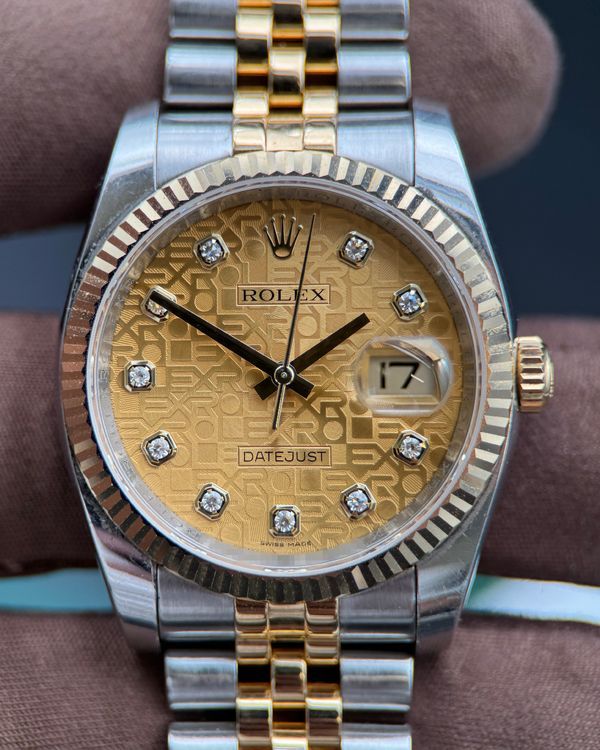 2016 Rolex Datejust 36MM Champagne "Jubilee" Dial Two-Tone Super Jubilee Bracelet (116233)