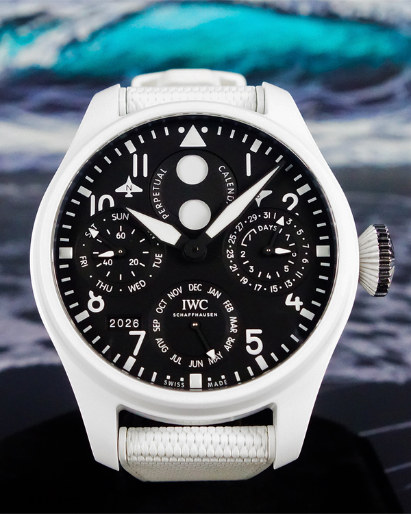 IWC Schaffhausen Pilot Top Gun 46MM Black Dial Certatanium Bracelet (IW503008)