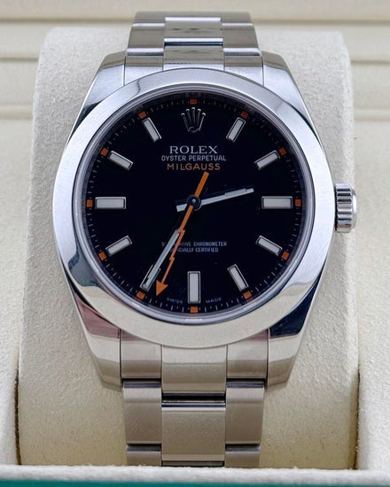 2008 Rolex Milgauss 40MM Black Dial Oyster Bracelet (116400)