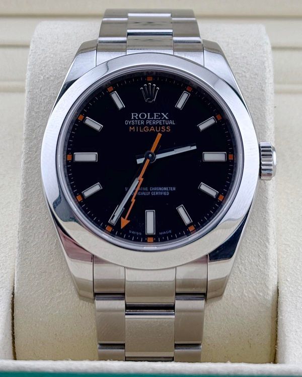 2008 Rolex Milgauss 40MM Black Dial Oyster Bracelet (116400)