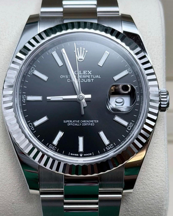 2025 Rolex Datejust 41MM Black Dial Oyster Bracelet (126334)