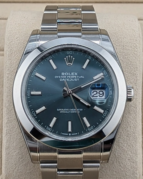 2022 Rolex Datejust 41MM Green Dial Oyster Bracelet (126300)