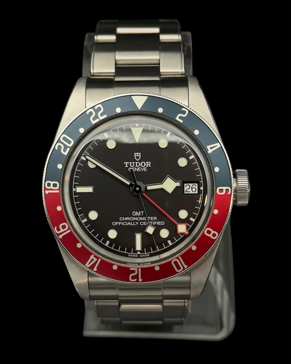 2021 Tudor Black Bay GMT "Pepsi" 41MM Black Dial Steel Bracelet (79830RB)