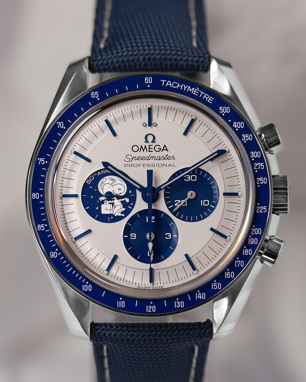 2026 Omega Speedmaster Anniversary Series “Silver Snoopy Award” 42MM Silver Dial Textile Strap (310.32.42.50.02.001)