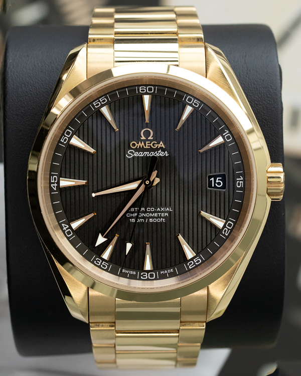 2023 Omega Seamaster Aqua Terra 41.5MM Grey Dial Yellow Gold Bracelet (231.50.42.21.06.002)