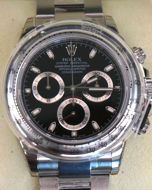2013 Rolex Cosmograph Daytona 40MM Black Dial Oyster Bracelet (116520)