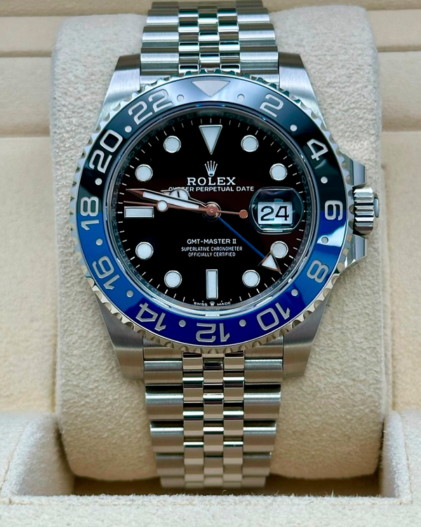 2023 Rolex GMT-Master II "Batgirl" 40MM Black Dial Jubilee Bracelet (126710BLNR)