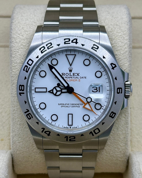 2024 Rolex Explorer II "Polar" 42MM White Dial Oyster Bracelet (226570)