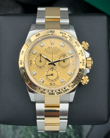 2021 Rolex Cosmograph Daytona 40MM Champagne Dial Two-Tone Oyster Bracelet (116503)