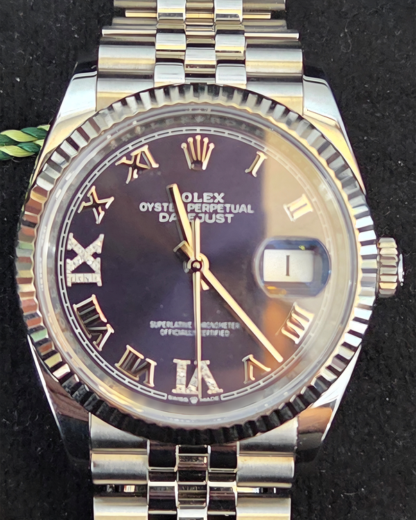 2021 Rolex Datejust 36MM Purple Dial Jubilee Bracelet (126234)
