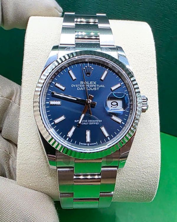 2026 Rolex Datejust 36MM Blue Dial Oyster Bracelet (126234)