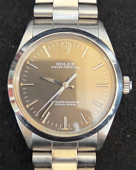 Rolex Oyster Perpetual 34MM Black Dial Oyster Bracelet (1002)