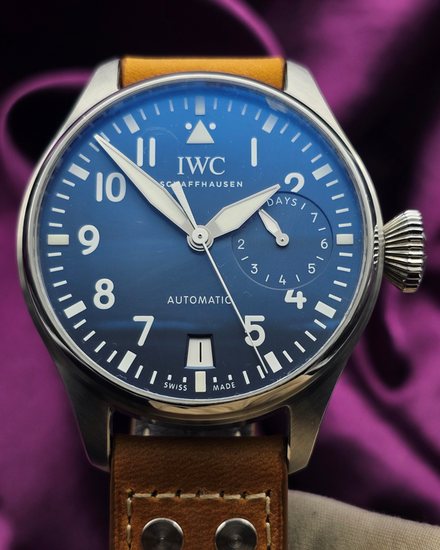 2016 IWC Schaffhausen Pilot "Le Petit Prince" 46.2MM Blue Dial Leather Strap (IW500916)
