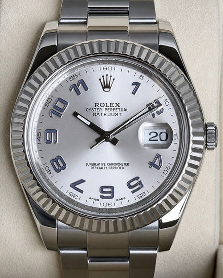 No Reserve - 2016 Rolex Datejust II 41MM Silver Dial Oyster Bracelet (116334)