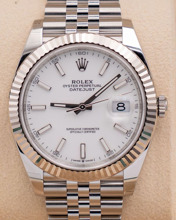 2026 Rolex Datejust 41MM White Dial Jubilee Bracelet (126334)
