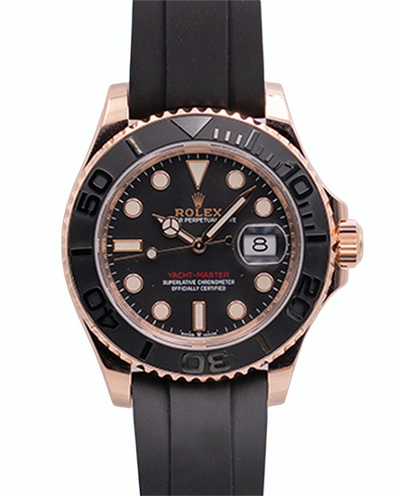2022 Rolex Yacht-Master 40MM Black Dial Oysterflex Strap (126655)