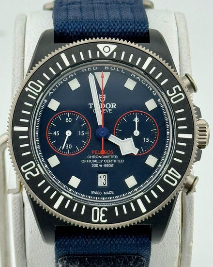 No Reserve - 2026 Tudor Pelagos FXD Chrono "Alinghi Red Bull Racing" 43MM Blue Dial Textile Strap (25807KN)