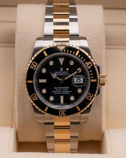 2018 Rolex Submariner Date 40MM Black Dial Two-Tone Oyster Bracelet (116613LN)