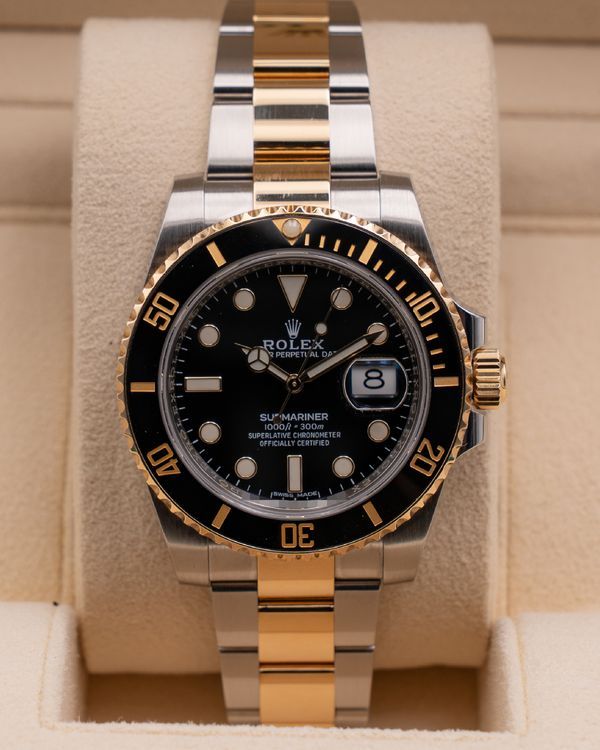 2018 Rolex Submariner Date 40MM Black Dial Two-Tone Oyster Bracelet (116613LN)