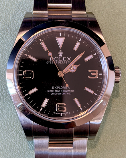 2013 Rolex Explorer 39MM Black Dial Oyster Bracelet (214270)