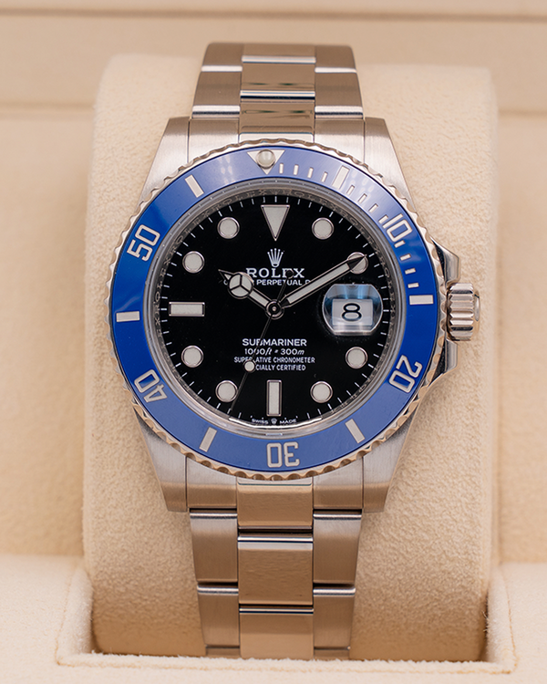2021 Rolex Submariner Date "Cookie Monster" 41MM Black Dial White Gold Oyster Bracelet (126619LB)