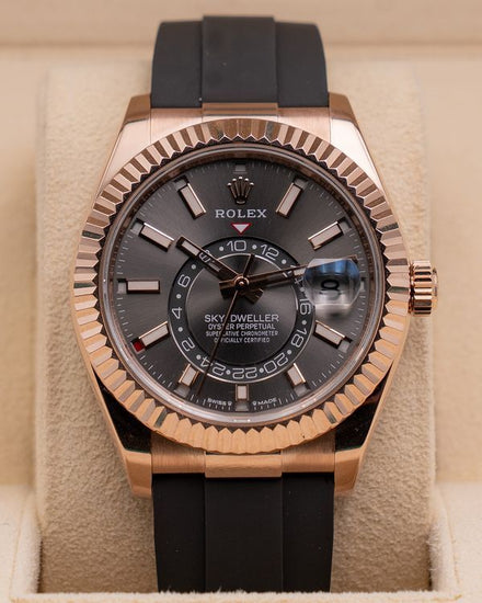 2024 Rolex Sky-Dweller 42MM Slate Dial Oysterflex Strap (336235)
