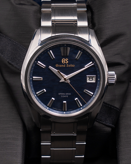 2021 Grand Seiko Heritage Collection 140th Anniversary "Lake Suwa" L.E. 40MM Blue Dial Steel Bracelet (SLGA007)