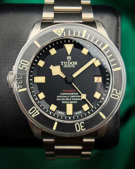 Tudor Pelagos LHD 42MM Black Dial Titanium Bracelet (25610TNL)
