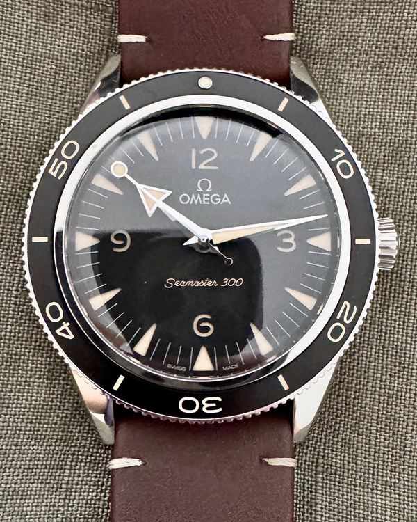 2023 Omega Seamaster 300 41MM Black Dial Leather Strap (234.32.41.21.01.001)