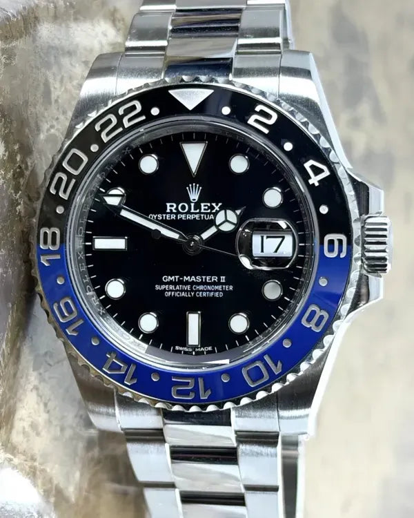 2018 Rolex GMT-Master II "Batman" 40MM Black Dial Oyster Bracelet (116710BLNR)