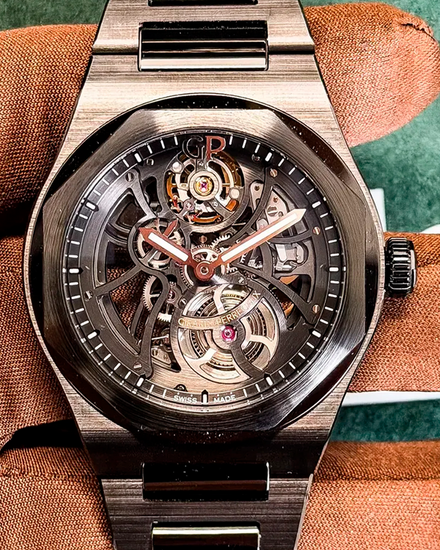 2026 Girard Perregaux Laureato 42MM Skeleton Dial Ceramic Bracelet (81015-32-001-32A)