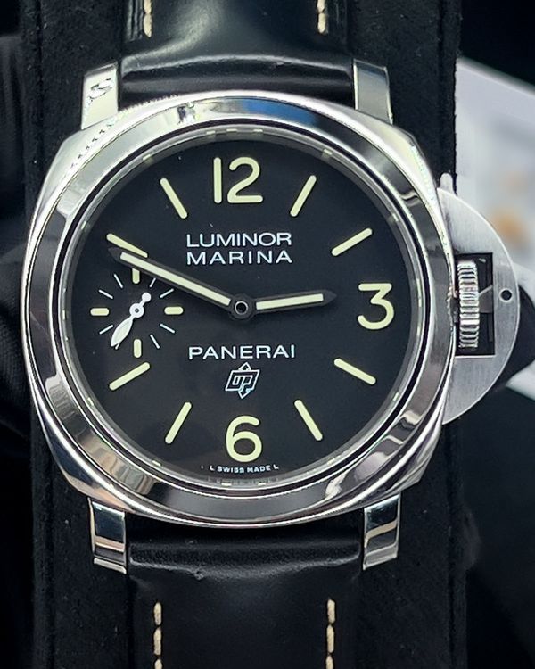 Panerai Luminor Marina 44MM Black Dial Leather Strap (PAM00776)