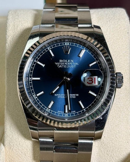 2018 Rolex Datejust 36MM Blue Dial Oyster Bracelet (116234)