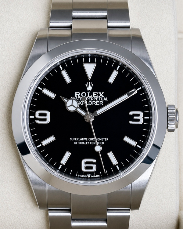 No Reserve - 2026 Rolex Explorer 40MM Black Dial Oyster Bracelet (224270)