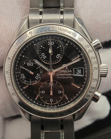 Omega Speedmaster Date 39MM Black Dial Steel Bracelet (3513.50.00)