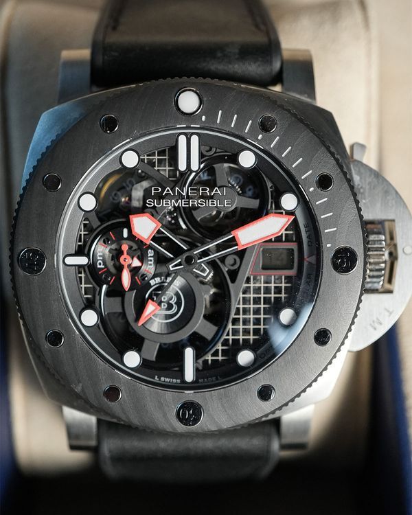 2024 Panerai Submersible S "Brabus" eTitanio L.E. 47MM Skeleton Dial Rubber Strap (PAM01403)