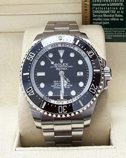 No Reserve - 2014 Rolex Sea-Dweller Deepsea 44MM Black Dial Oyster Bracelet (116660)