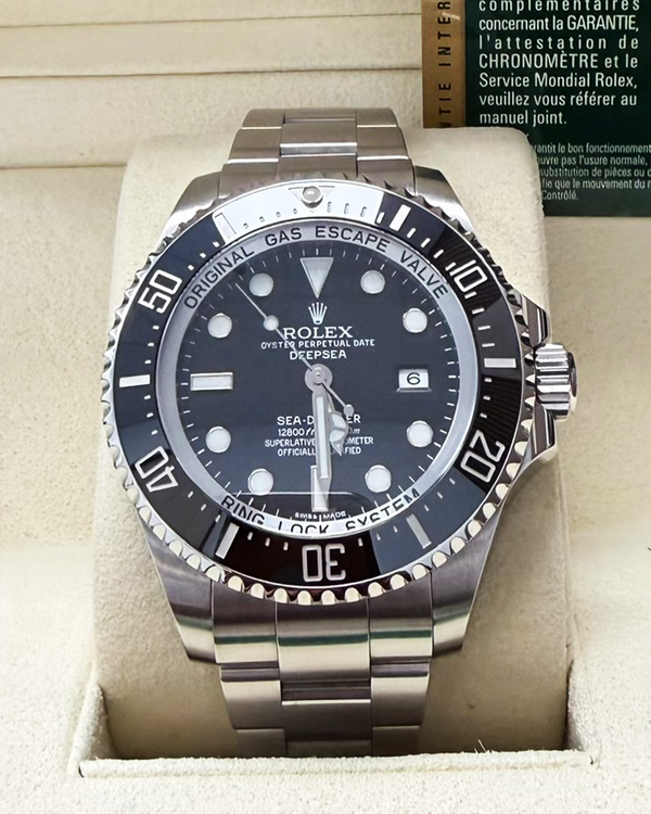 No Reserve - 2014 Rolex Sea-Dweller Deepsea 44MM Black Dial Oyster Bracelet (116660)