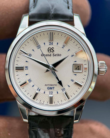 2026 Grand Seiko Elegance GMT 39.5MM Silver Dial Leather Strap (SBGM255G)