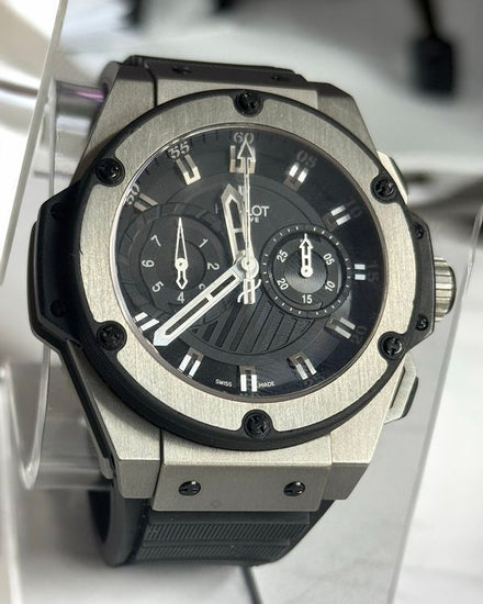 Hublot King Power Zirconium Foudroyante L.E. 48MM Black Dial Rubber Strap (715.ZX.1127.RX)