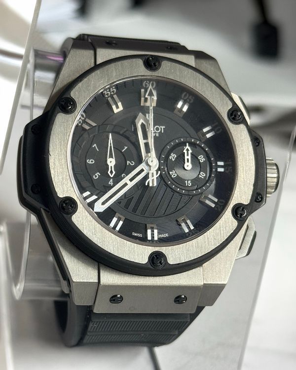 Hublot King Power Zirconium Foudroyante L.E. 48MM Black Dial Rubber Strap (715.ZX.1127.RX)